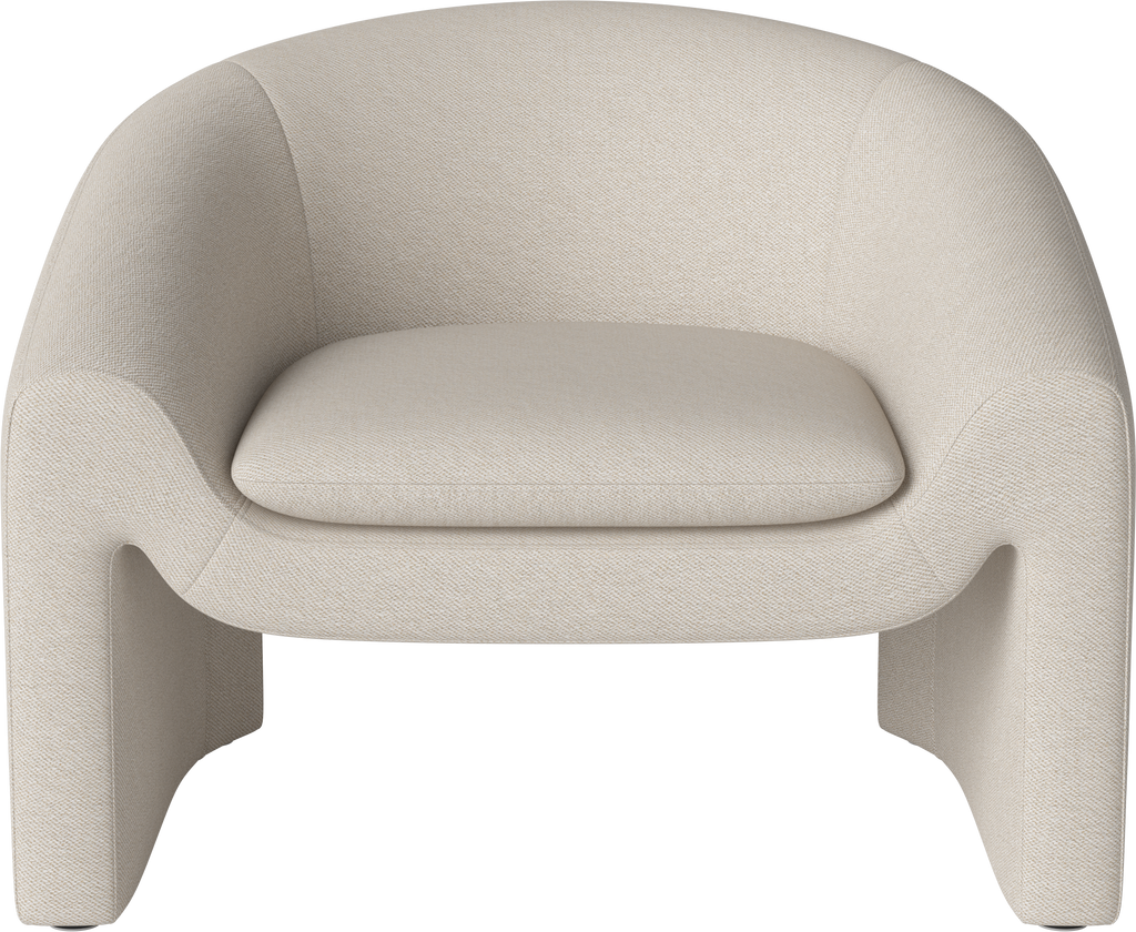 Mielo Armchair Revi - Bouclé & texture, Ivory