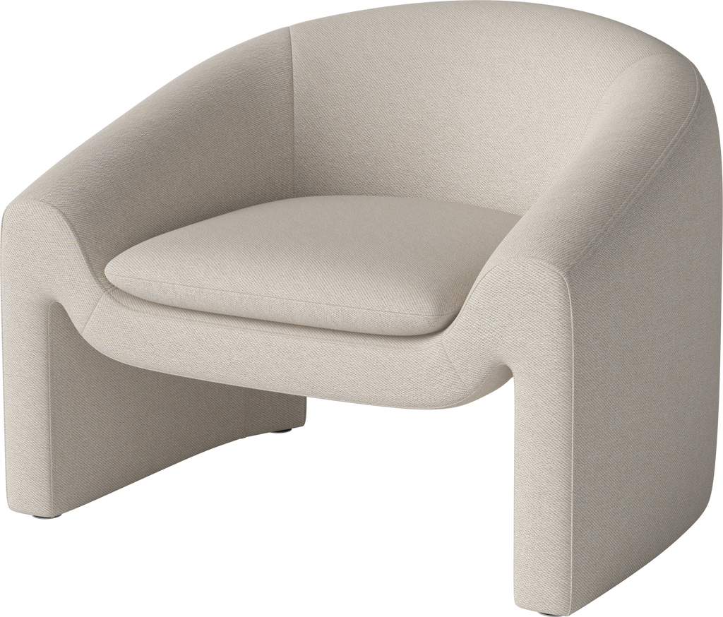 Mielo Armchair Revi - Bouclé & texture, Ivory