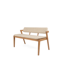 Load image into Gallery viewer, Noa Dining Bench Pale Khaki
