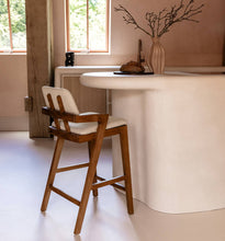 Load image into Gallery viewer, Noa Kitchen Stool Custard