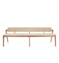 Load image into Gallery viewer, Noa Dining Bench Pale Khaki
