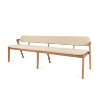 Load image into Gallery viewer, Noa Dining Bench Pale Khaki