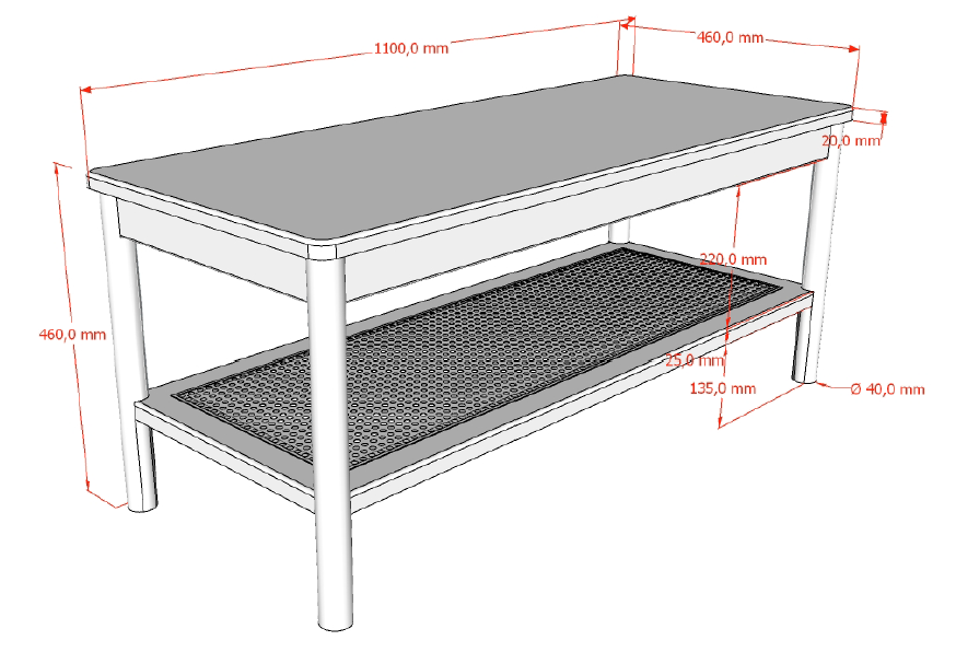 OLIVE BENCH RATTAN OAK