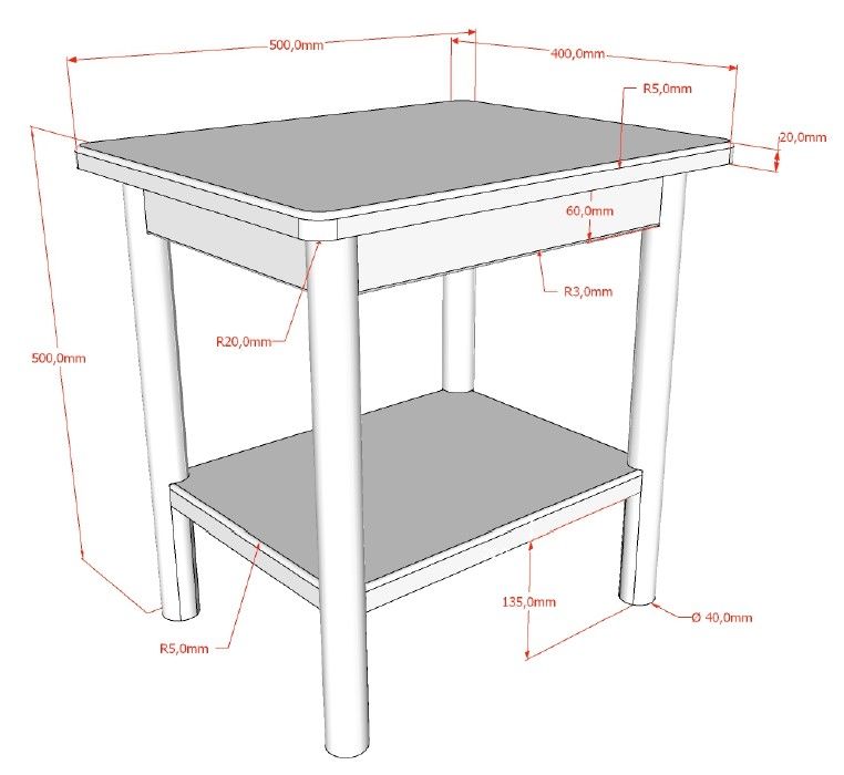 Olive bed and bed side table set