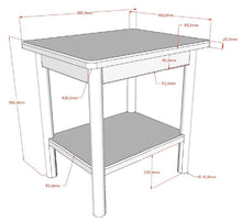 Carica l&#39;immagine nel visualizzatore di Gallery, Olive bed and bed side table set