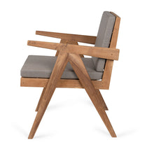 Charger l'image dans la galerie, Cushion for Dining Easy Lounge Chair Outdoor - Sunbrella® Natte Grey