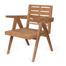 Laden Sie das Bild in den Galerie-Viewer, Dining Easy Lounge Chair - Teak Outdoor