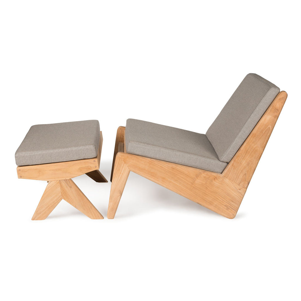 Cushion for Chair Outdoor - Sunbrella® Natte Grey