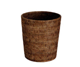 BROWN RATTAN PAPER BIN Ø27X30CM