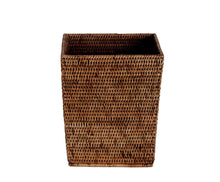 Laden Sie das Bild in den Galerie-Viewer, BROWN RATTAN PAPER BIN 25X25X30CM