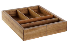 Charger l&#39;image dans la galerie, ACACIA CUTLERY TRAY 35X30X7 NATURAL ORGANIZER