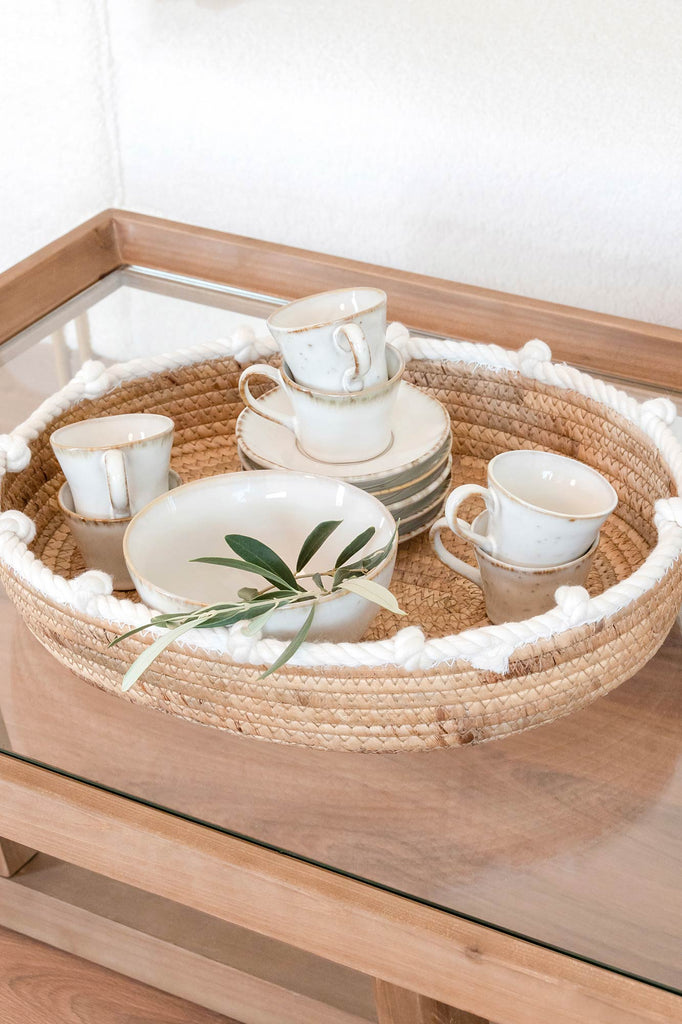 BOWL STONEWARE 14X14X8 WHITE