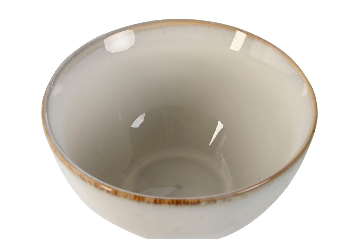BOWL STONEWARE 14X14X8 WHITE