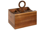 CUTLERY TRAY ACACIA 21X14,5X22 6COMP, NATURAL