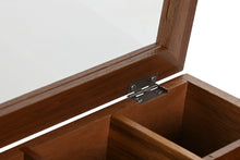 Carica l&#39;immagine nel visualizzatore di Gallery, TEA BOX ACACIA GLASS 20,5X20,5X6,5 7COMP NATURAL