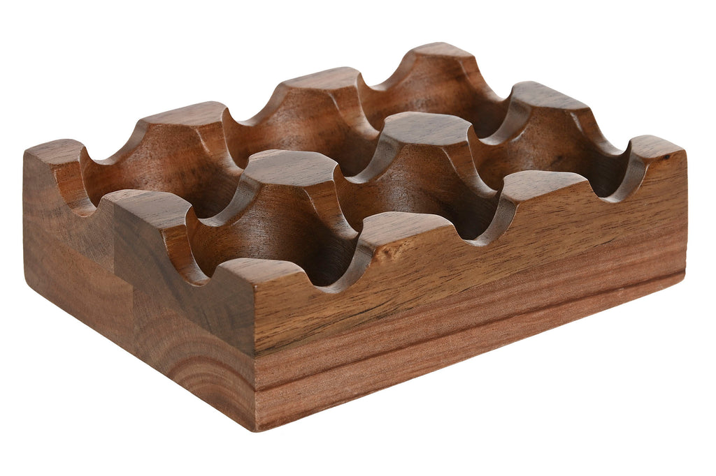 EGG CUP ACACIA 15X10X4 6COMP, NATURA