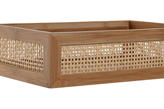 BAMBOO RATAN TRAY 26X17X7 NATURAL