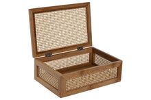 Load image into Gallery viewer, BOX BAMBOO RATTAN 23X15X8 NATURAL