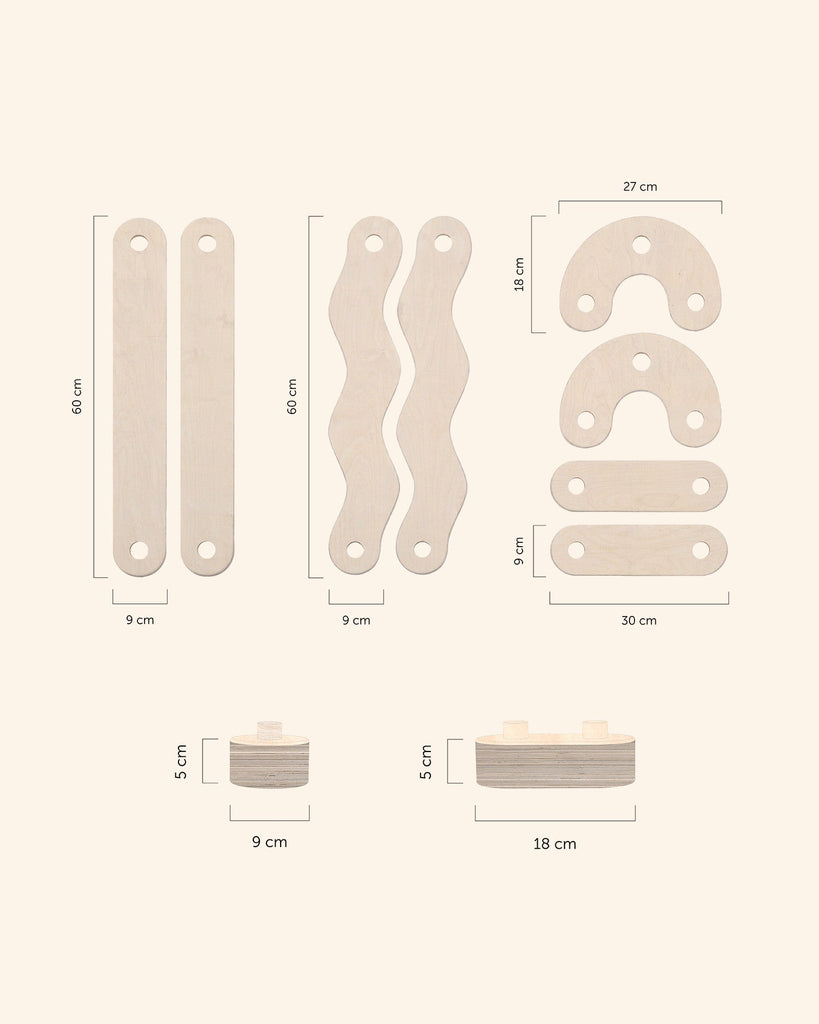 POLKU balance beam L | birch