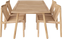 Charger l&#39;image dans la galerie, Patio Outdoor Dining set (4 chairs and table L160 cm)