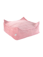 Load image into Gallery viewer, Pink Mousse Square Ottoman