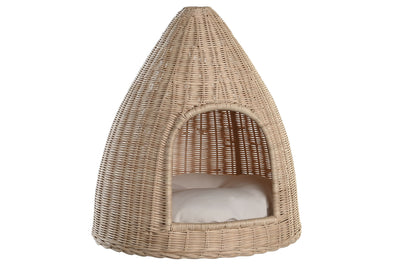 PET BED RATTAN 45X45X57 NATURAL