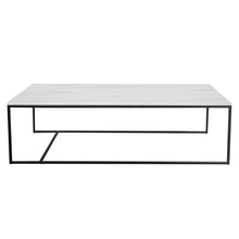 Charger l'image dans la galerie, Rectangular Marble Coffee table - White - Will - 140x80x40cm
