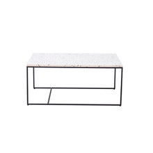Charger l'image dans la galerie, Rectangular coffee table - Miles - White Terrazzo - 90cm