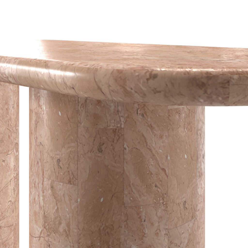 Paradis Console Table, Rosé