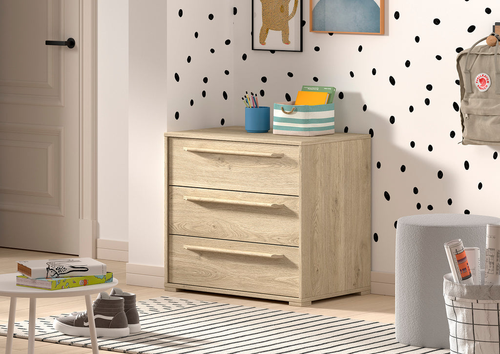Bookcase/2-door chest/3-drawer chest