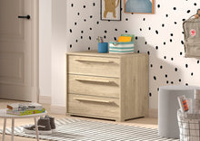 Laden Sie das Bild in den Galerie-Viewer, SAM CHEST 3 DRAWERS FOR MID SLEEPER OAK