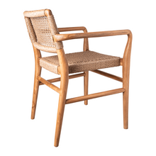 Carica l&#39;immagine nel visualizzatore di Gallery, Rope and teak armchair