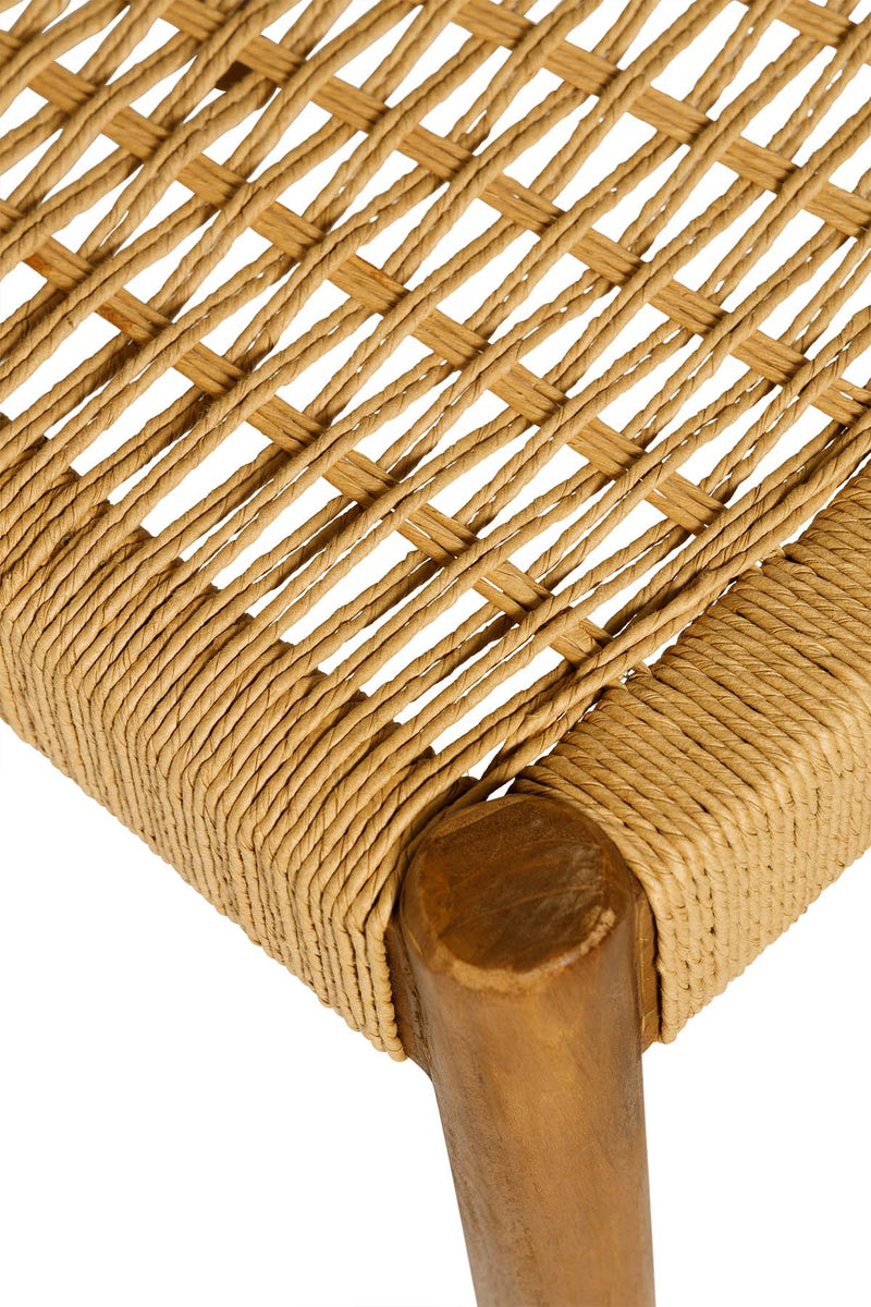 Teak and rope chair – BOIS BLANC HOME