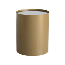 Carica l'immagine nel visualizzatore di Gallery, Round Coffee table with Gold frame and Black Marble - Robust - Ø40cm