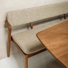 Load image into Gallery viewer, Noa Dining Bench Pale Khaki