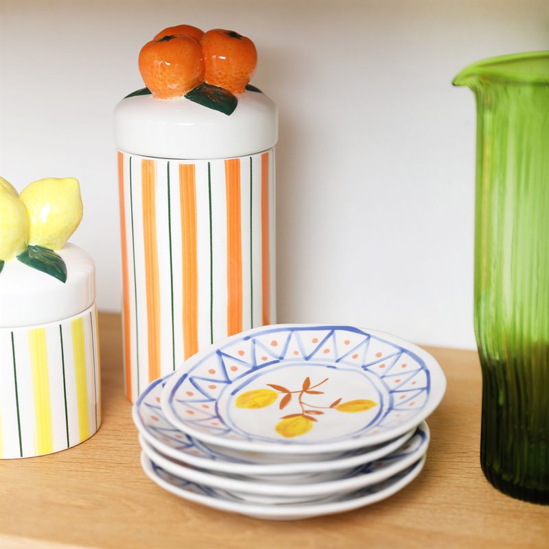 Plate lemon moroccan set of 4