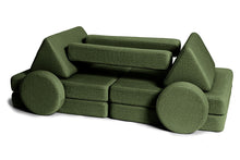 Load image into Gallery viewer, Shappy Play Sofa Ultra Plush Bottle Green