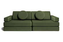 Load image into Gallery viewer, Shappy Play Sofa Ultra Plush Bottle Green