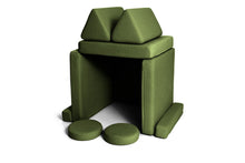 Load image into Gallery viewer, Shappy Play Sofa Ultra Plush Bottle Green