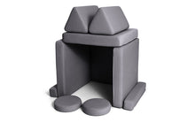 Load image into Gallery viewer, Shappy Play Sofa Ultra Plush Dark Grey