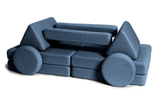 Load image into Gallery viewer, Shappy Play Sofa Ultra Plush Navy Blue