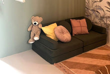 Load image into Gallery viewer, Shappy Play Sofa Ultra Plush Bottle Green