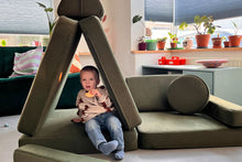 Load image into Gallery viewer, Shappy Play Sofa Ultra Plush Bottle Green
