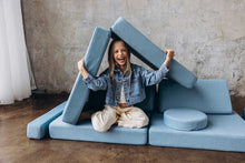 Load image into Gallery viewer, Shappy Play Sofa Ultra Plush Sky Blue