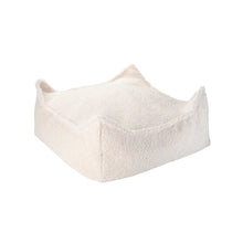 Carica l&#39;immagine nel visualizzatore di Gallery, Cream White Square Ottoman