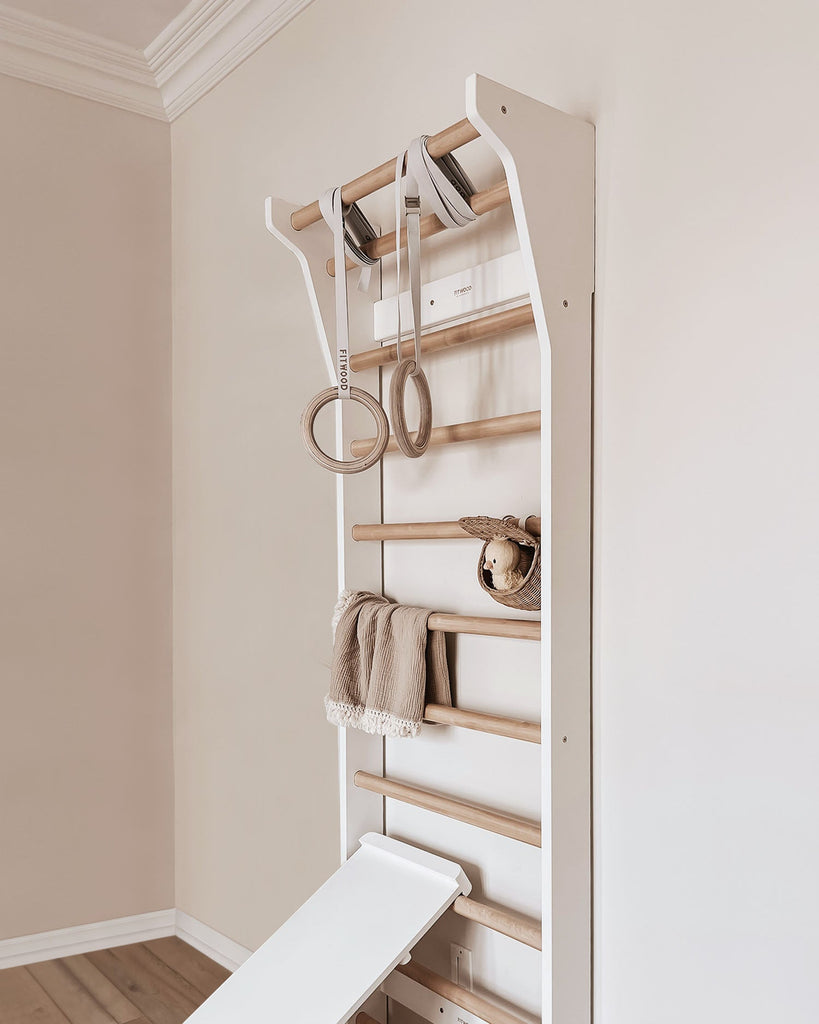 TAIMI wall bars | white - birch