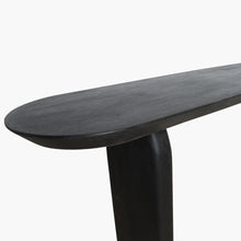 Load image into Gallery viewer, Bullnose console black 35 × 140 × 80 cm