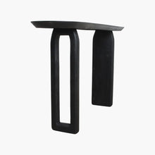 Load image into Gallery viewer, Bullnose console black 35 × 140 × 80 cm