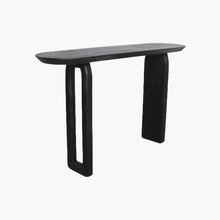 Load image into Gallery viewer, Bullnose console black 35 × 140 × 80 cm