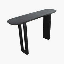 Load image into Gallery viewer, Bullnose console black 35 × 140 × 80 cm